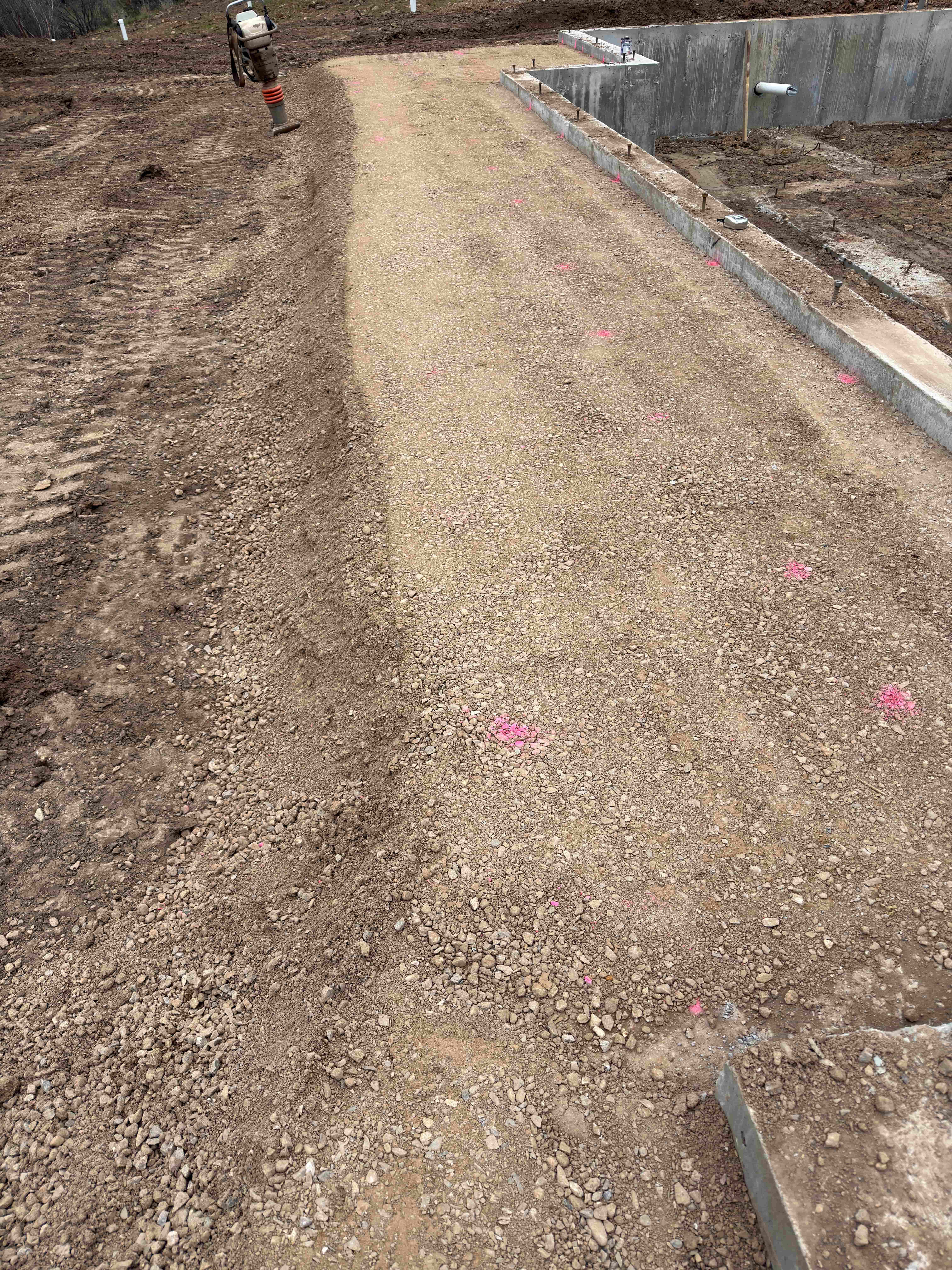 Slab preparation site